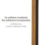 WOLFPACK LINEA PROFESIONAL Bas de porte PVC chêne à caoutchouc 1 mètre