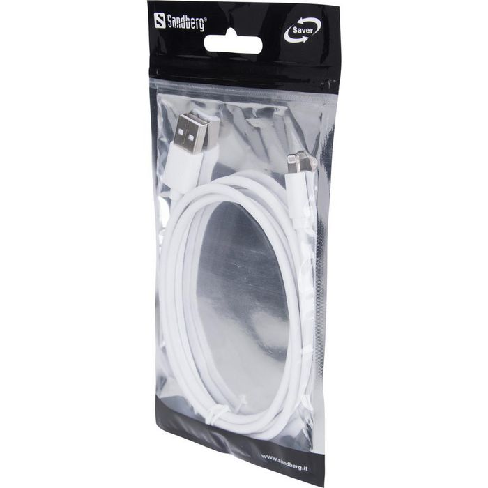 Sandberg Câble USB vers Lightning 1 m avec Certification MFI, pour Synchronisation et Charge (SAVER) Sandberg Câble USB vers Lightning 1 m avec Certification MFI, pour Synchronisation et Charge (SAVER)