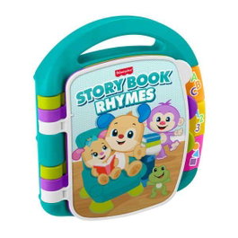 Fisher-Price Livre interactif d'apprentissage Rie et apprendre avec lumière et son - Dès 6 mois