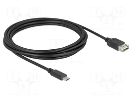 DELOCK Câble USB 2.0 de l'USB A double face vers USB C, 3m