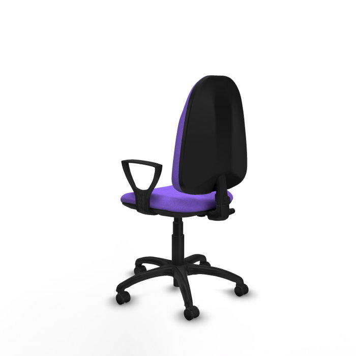 PIQUERAS Y CRESPO Chaise de bureau Algarra, tissu lilas, base polyamide noir PIQUERAS Y CRESPO Chaise de bureau Algarra, tissu lilas, base polyamide noir