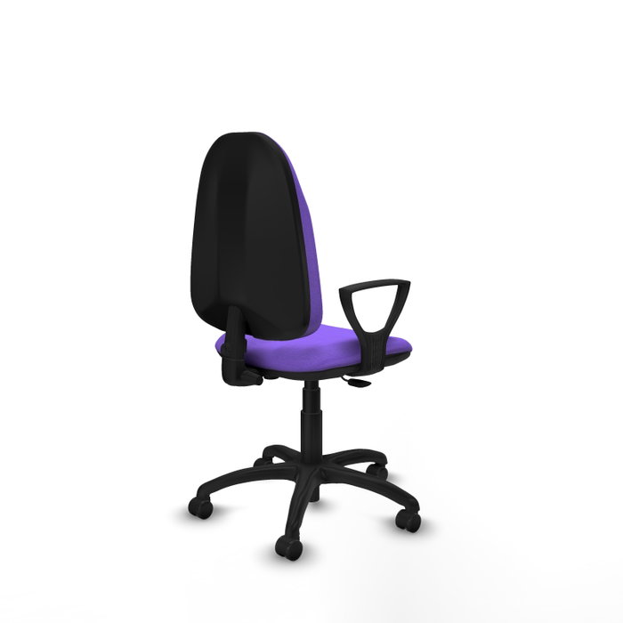 PIQUERAS Y CRESPO Chaise de bureau Algarra, tissu lilas, base polyamide noir PIQUERAS Y CRESPO Chaise de bureau Algarra, tissu lilas, base polyamide noir