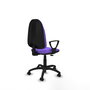 PIQUERAS Y CRESPO Chaise de bureau Algarra, tissu lilas, base polyamide noir