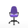 PIQUERAS Y CRESPO Chaise de bureau Algarra, tissu lilas, base polyamide noir