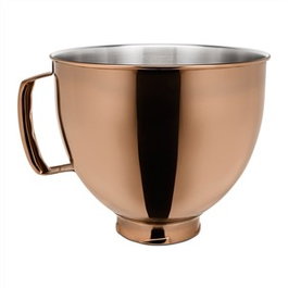 KitchenAid 5KSM5SSBRC Bol de Batidouse Amadouse en Acier Inoxydable Cuivre Radiant, 5 Quarts