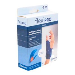 FLEXIPRO Orthèse de repos poignet et pouce droit T-M bleu