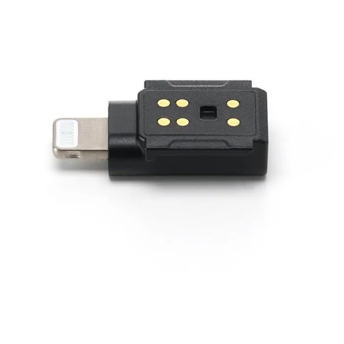 DJI Adaptateur Mic 3 pour connecter le récepteur aux appareils mobiles Apple avec port Lightning pour enregistrement audio