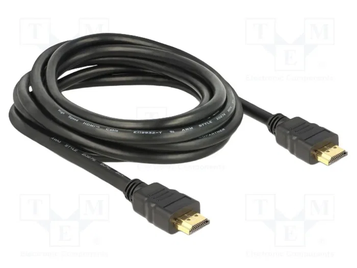 DELOCK Câble HDMI 3m Noir High Speed DELOCK Câble HDMI 3m Noir High Speed