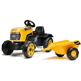 Falk Tracteur à pédales JCB Fastrac avec remorque amovible
