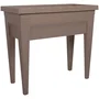 Eda Veg&Table City - Table de culture potagère sur pieds 76 x 38.5 x 68 cm, 57 litres, couleur taupe, pour balcon et terrasse
