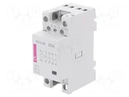 ETI POLAM Contacteur 4 pôles d'installation 25A 230VAC NO x4 R
