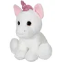 GIPSY Peluche Licorne Puppy Eyes Pets 40 cm - Blanc - Douce et sûre pour enfant dès la naissance - Intérieur