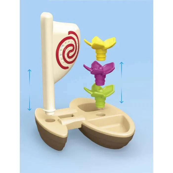 PLAYMOBIL 71459 Jouet de bain Vaiana - Bateau à voile et catamaran flottant avec accessoires pour enfant dès 12 mois
