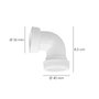 ABRISA Coude de vidange M-H 1 1/2 blanc