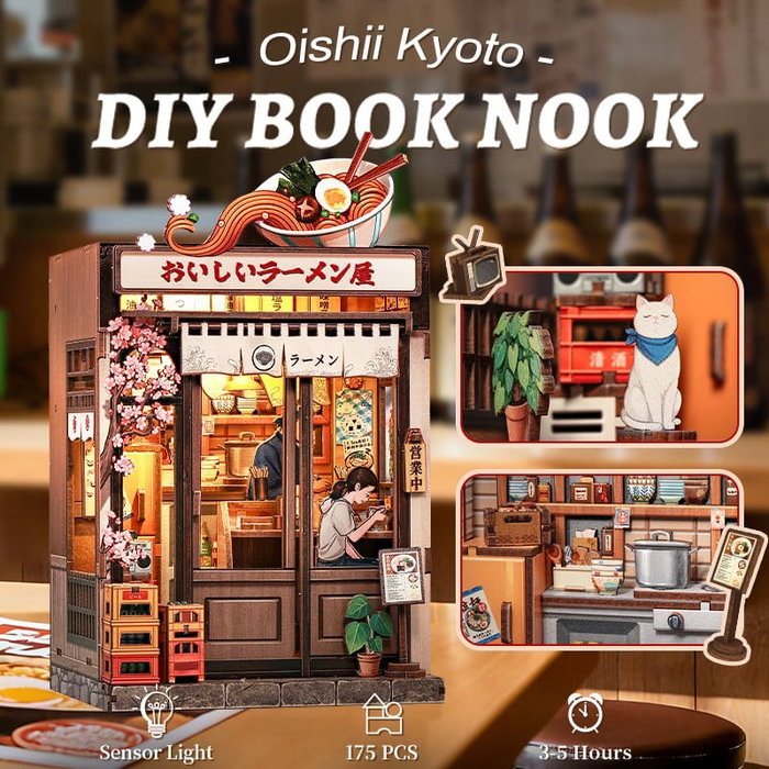 Figurine Model Kit Miniature House Oishii Kyoto 22 x 13 cm Figurine Model Kit Miniature House Oishii Kyoto 22 x 13 cm