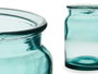 Giftdecor Jarron en verre recyclé transparent 18 x 13.5 cm (Set de 6)