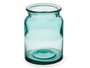Giftdecor Jarron en verre recyclé transparent 18 x 13.5 cm (Set de 6)