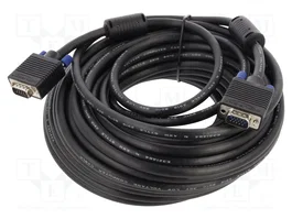 DELOCK Câble VGA D-Sub 15pin - 20m - Noir