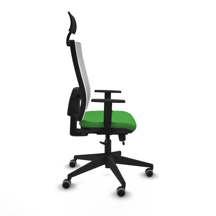 Piqueras y Crespo Chaise de Bureau Horna avec Appui-tête, Vert et Blanc