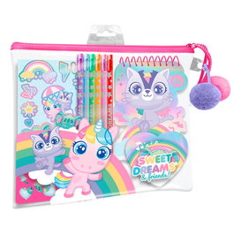 Kids Licensing Set de papeterie dans étui Sweet Dreams - Taille : 27 x 22 cm