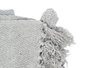 Giftdecor Couverture Pompon Gris 120x150 cm (Set de 12)