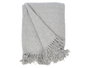 Giftdecor Couverture Pompon Gris 120x150 cm (Set de 12)