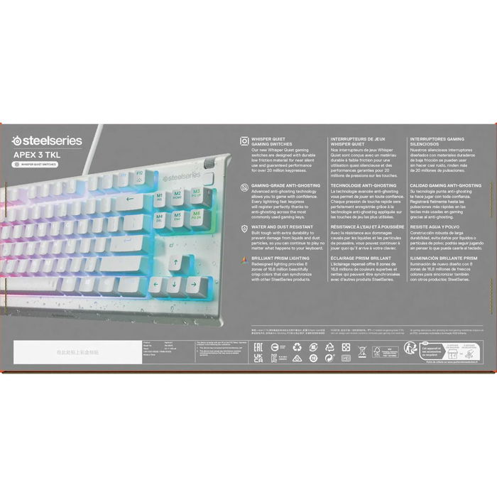 Clavier SteelSeries 64819 Blanc