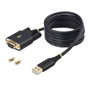Startechcom 1P6FFCN-USB-SERIAL Câble Adaptateur USB-A vers RS232 DB9 avec Modem Null 2m FTDI pour Windows macOS ChromeOS Linux