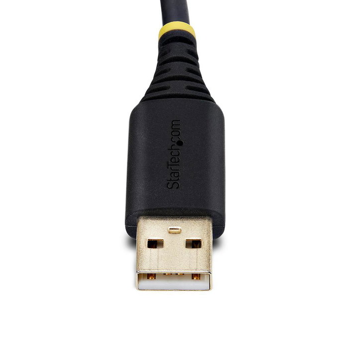 Startechcom 1P6FFCN-USB-SERIAL Câble Adaptateur USB-A vers RS232 DB9 avec Modem Null 2m FTDI pour Windows macOS ChromeOS Linux