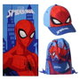 Cerdá Set de serviette de bain housse Spider-Man 70 x 140 cm - Bleu - Dès 6 ans