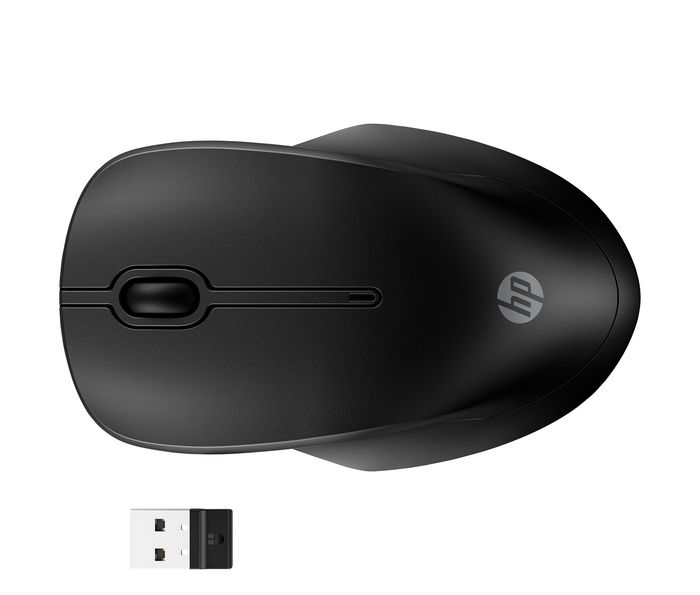 HP 255 - Souris sans fil ambidextre avec double connectivité (Bluetooth 5.0 et USB) et capteur 1600 DPI pour Windows, ChromeOS, macOS