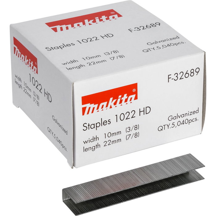 Makita Agrafes 10-22mm F-32689, 5040 pièces Makita Agrafes 10-22mm F-32689, 5040 pièces