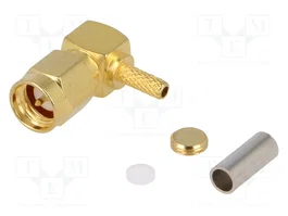 4CARMEDIA Connecteur d'antenne mâle SMA-C angulaire pour câble RG174