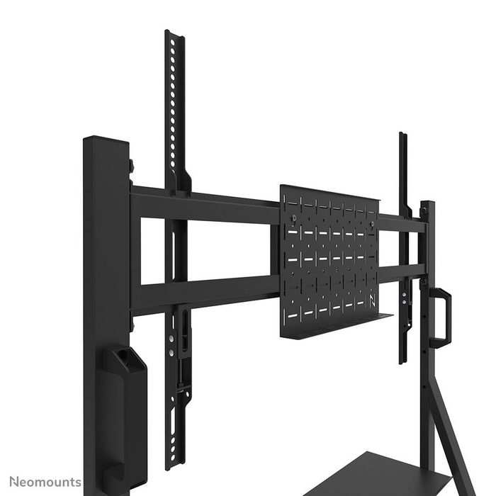 Neomounts FL50 - 525BL1 Support au sol mobile pour écrans plats 55 à 86 pouces - Capacité 76 kg - Plateau média - Noir