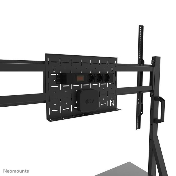 Neomounts FL50 - 525BL1 Support au sol mobile pour écrans plats 55 à 86 pouces - Capacité 76 kg - Plateau média - Noir