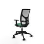 PIQUERAS Y CRESPO Chaise Motilla Synchro Vert émeraude/Blanc