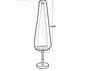 Housse pour parapluie Aktive 35 x 190 x 1 cm (6 Unités)
