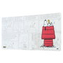 ERIK - Tapis de souris gaming Snoopy - 80x35cm - Surface textile haute densité imperméable - Base caoutchouc antidérapante
