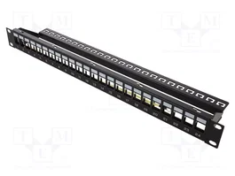 GOOBAY Panneau de brassage Keystone 24 ports 1U 19 pouces