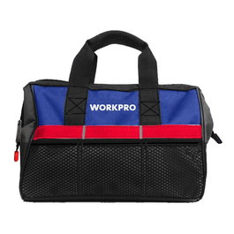 Workpro Sac à outils à fermeture éclair 32 x 21 x 23 cm avec poche extérieure en maille