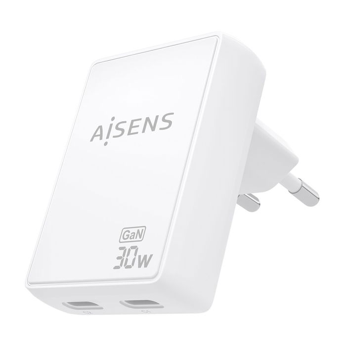 Chargeur mural Aisens ASCH-30W2P075-W Blanc 30 W