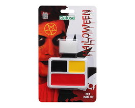 Atosa Maquillage Halloween Démonio Trois Couleurs