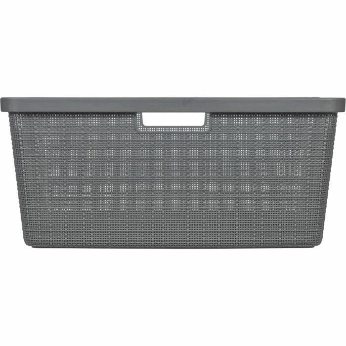 Curver Corbeille à Linge Jute 46 L - Anthracite Curver Corbeille à Linge Jute 46 L - Anthracite