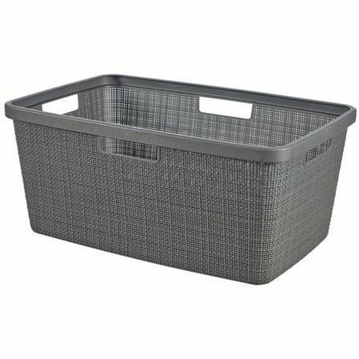 Curver Corbeille à Linge Jute 46 L - Anthracite Curver Corbeille à Linge Jute 46 L - Anthracite