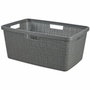 Curver Corbeille à Linge Jute 46 L - Anthracite