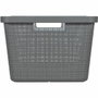 Curver Corbeille à Linge Jute 46 L - Anthracite