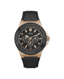 Guess W0674G6 - Montre pour homme Or rose et Noir