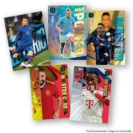 Panini - Pack de démarrage Stickers Top Class FIFA 2024 - 1 classeur + magazine + 3 pochettes (24 cartes + 1 carte Holo Giant)
