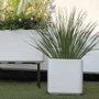 Deroma Pot de fleurs Cube Cosmo Perle 38 x h39 cm