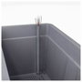 Deroma Pot de fleurs Cube Cosmo Perle 38 x h39 cm
